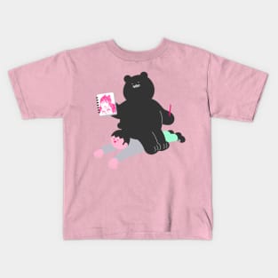 Bear Artist Kids T-Shirt